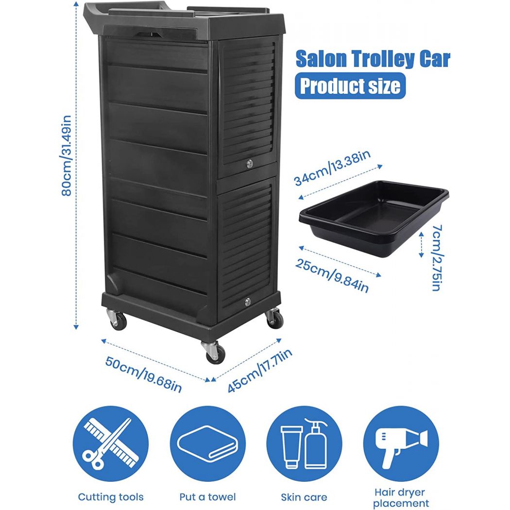 Professional Storage Cabinet Tool Organizer Trolley for Salon